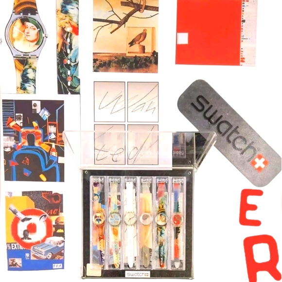 Swatch Artpack4 Watch Set with the TICKING BRAIN GK247 by Jo Whaley - Picture 1 of 17